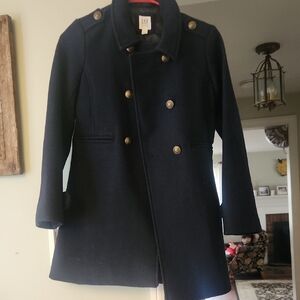 GAP Navy Peacoat with Gold Buttons